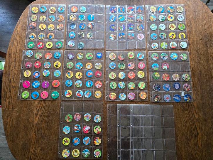 162 flippo hoofdzakelijk stripfiguren, Verzamelen, Flippo's, Losse flippo's, Ophalen of Verzenden