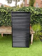 Zwart Lamellenscherm 180x90x7cm, Tuin en Terras, Ophalen, Zo goed als nieuw, Overige materialen, Tuinhek