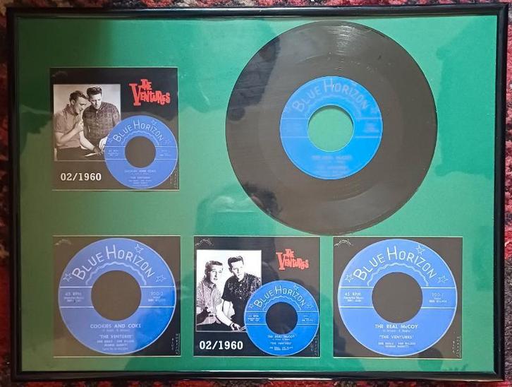 3 Singels achter glas van THE VENTURUS, Cd's en Dvd's, Vinyl Singles, Gebruikt, Single, Pop, 7 inch, Ophalen of Verzenden