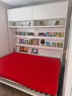 Opklapbed/Kastbed / muurbed hoogglans wit 1,40 breed, Huis en Inrichting, Hoogslaper, Tweepersoons, 200 cm, 140 cm