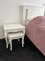 Nachtkastje/bijzettafel - Wit, Ophalen, Gebruikt, Minder dan 45 cm, Minder dan 55 cm