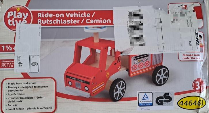 Playtive duwtruck nieuw, Kinderen en Baby's, Speelgoed | Houten speelgoed, Nieuw, Rij- of Hobbelspeelgoed, Ophalen