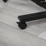 Laptoptafel-Bijzettafel - Op Wielen-90x57x35cm - Zwart, Ophalen, Nieuw, In hoogte verstelbaar