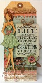 Julie Nutting cling stamp KATE stempel nieuw, Ophalen of Verzenden, Nieuw