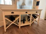 Sidetable wit, Ophalen, Zo goed als nieuw, 25 tot 50 cm, Rechthoekig