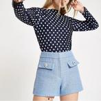 Navy polka dots top (River Island), Blauw, River Island, Nieuw, Ophalen of Verzenden