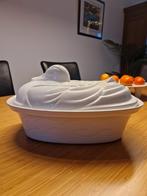 Prachtige grote pate terrine schaal van BCI Frankrijk, Ophalen of Verzenden, Zo goed als nieuw, Wit, Schaal