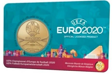 Coincard België 2021 "UEFA Euro 2020" ., Postzegels en Munten, Munten | Europa | Euromunten, 2 euro, Overige landen, Verzenden