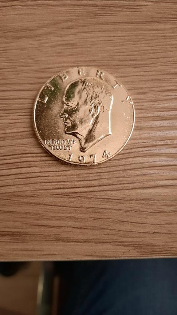 USA 1 Dollar Moonlanding 1971-1974, Postzegels en Munten, Munten | Amerika, Losse munt, Noord-Amerika, Ophalen of Verzenden