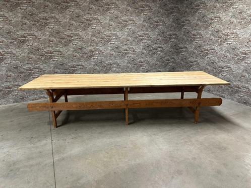Antieke tafel 358 x 108 nr1034, Antiek en Kunst, Antiek | Meubels | Tafels, Ophalen of Verzenden