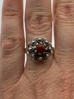 T860 Prachtige zilveren streekdracht ring (verstelbaar), Sieraden, Tassen en Uiterlijk, Antieke sieraden, Ophalen of Verzenden