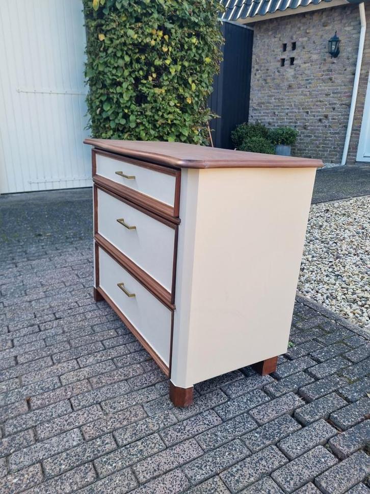 Vintage dressoir/ladekast, Huis en Inrichting, Kasten | Ladekasten, Gebruikt, Minder dan 100 cm, 50 tot 100 cm, 50 tot 75 cm, 3 of 4 laden