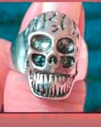 Ringen doodshoofd maat 18 en 20, Verzenden, Nieuw, Zilver