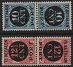 Port P 67a-68a  ONGEBRUIKT ( keerdruk paren ), Postzegels en Munten, Postzegels | Nederland, Verzenden, T/m 1940, Postfris