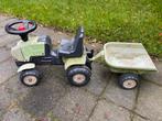 Looptractor met aanhanger, Kinderen en Baby's, Speelgoed | Buiten | Skelters, Ophalen, Gebruikt, Overige merken, Met kar of aanhanger