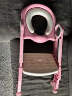 Roze kinder wc bril met trapje, Overige typen, Zo goed als nieuw, Standaard, Ophalen