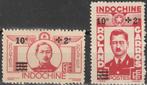 Indochina Michel nr. 330-331 Zonder gom uitgegeven, Verzenden, Postfris, Zuidoost-Azië