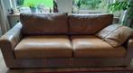 Leren bank+2 fauteuils, Gebruikt, Sfeervol, landelijk bankstel, Ophalen, Stof