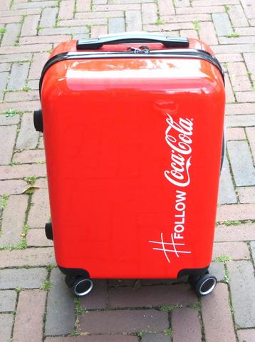 Coca Cola Rolkoffer rood 4 wielen nieuw reis trolly beschikbaar voor biedingen