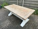 Kloostertafel/  hout/  stoer/ sober/ landelijke stijl, Huis en Inrichting, Tafels | Eettafels, Ophalen, 200 cm of meer, 50 tot 100 cm