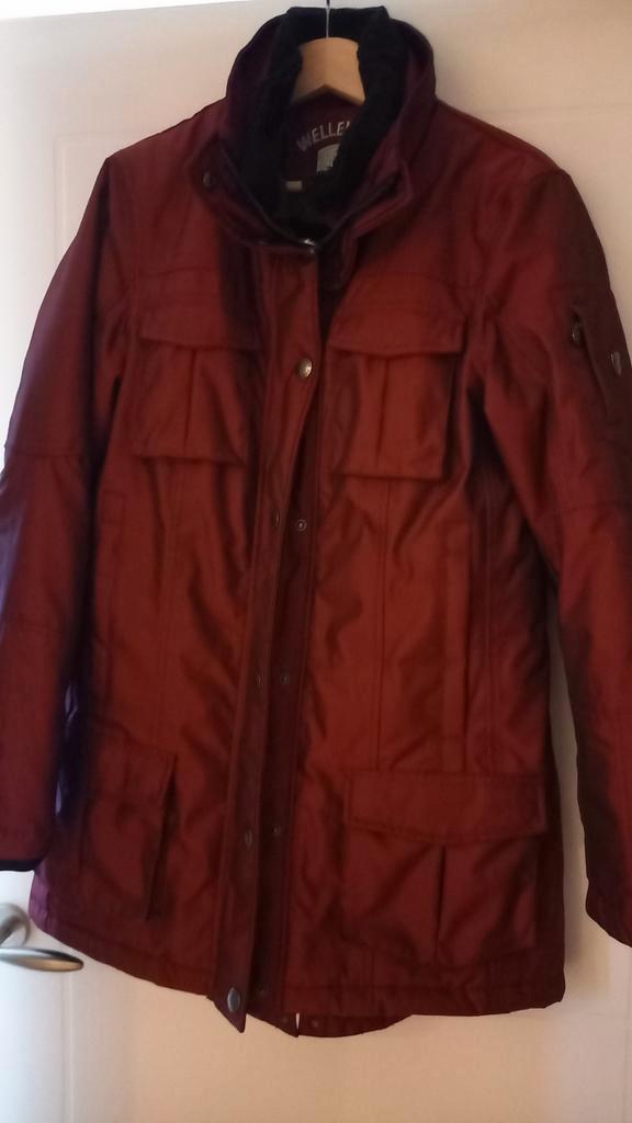 WELLENSTEYN Dames winterjas, maat 40, Kleding | Dames, Jassen | Winter, Zo goed als nieuw, Maat 38/40 (M), Rood, Ophalen of Verzenden