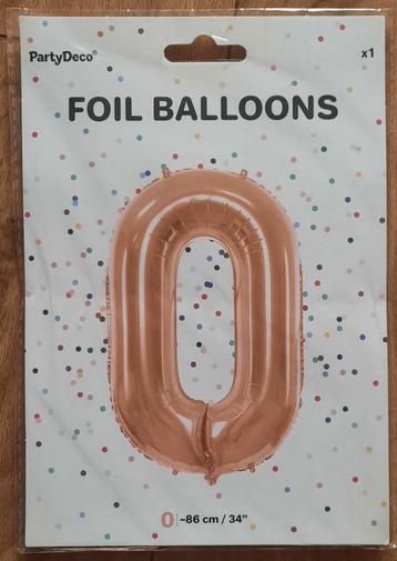 Foil Ballon (nen) -cijfer 0-  ( Nieuw ) Feest beschikbaar voor biedingen