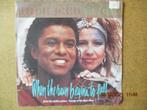 a1980 jermaine jackson / pia zadora - when the rain, Cd's en Dvd's, Vinyl Singles, Ophalen of Verzenden, Gebruikt, 7 inch, Single