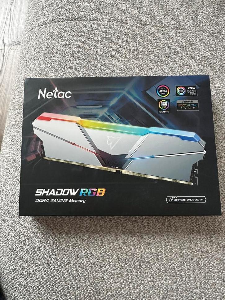 Netac Shadow RGB 2x8 GB DDR5 4800 Mhz GAMING RAM, Computers en Software, RAM geheugen, Nieuw, Desktop, 16 GB, DDR5, Ophalen of Verzenden