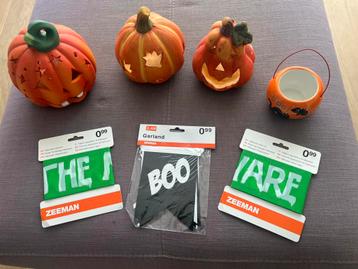 Halloween decoratie (kandelaar) set en versiering beschikbaar voor biedingen