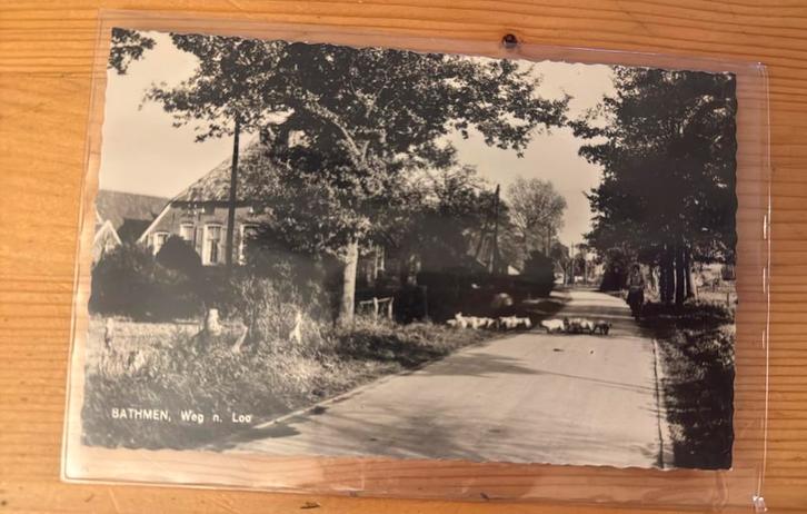 Ansichtkaart Bathmen weg naar Loo, Verzamelen, Ansichtkaarten | Nederland, Overijssel, Ophalen of Verzenden