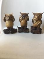 Horen zien en zwijgen uilen 4x, Ophalen, Gebruikt, Overige soorten, Overige typen