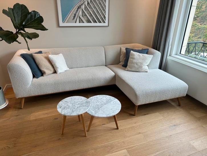 Sav en Okse Metta hoekbank, Huis en Inrichting, Banken | Bankstellen, Zo goed als nieuw, Vierpersoons of meer, Minder dan 150 cm
