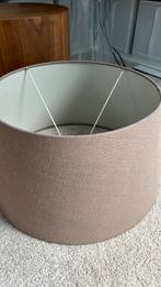 Mooie taupe lampenkap, Ophalen, Zo goed als nieuw, Rond