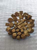 Antieke grote broche met blauwe stenen, Ophalen of Verzenden, Overige materialen, Broche