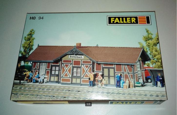 Faller H0 94 - Bouwpakket tussenstation Breitenbach in ovp, Hobby en Vrije tijd, Modeltreinen | H0, Nieuw, Brug, Tunnel of Gebouw