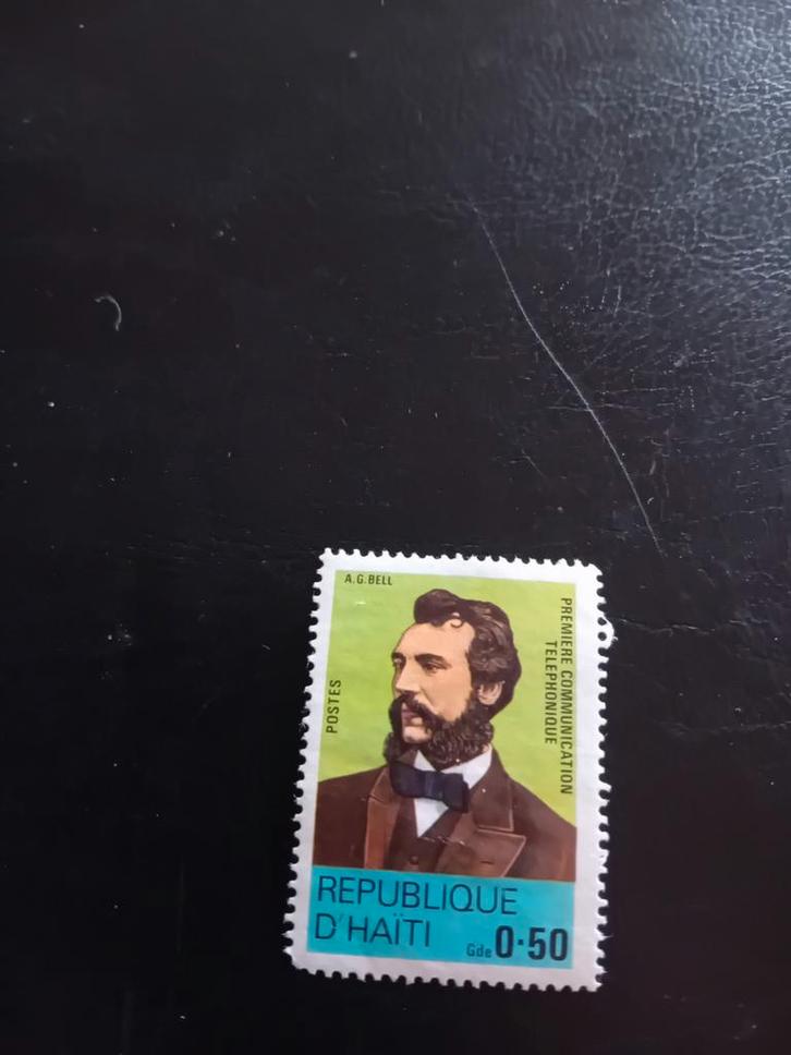 Haïti Postzegel - A.G. Bell, Postzegels en Munten, Postzegels | Amerika, Ophalen of Verzenden