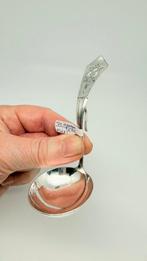 Antiek Hollands zilveren roomlepel met haakje uit 1927!, Verzenden, Zilver