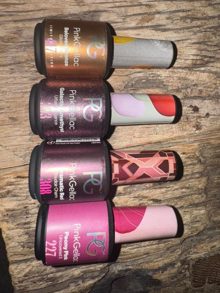 Nieuw pink gellac 4 stuks 37,50€, Ophalen of Verzenden, Nieuw, Overige kleuren, Handen en Nagels