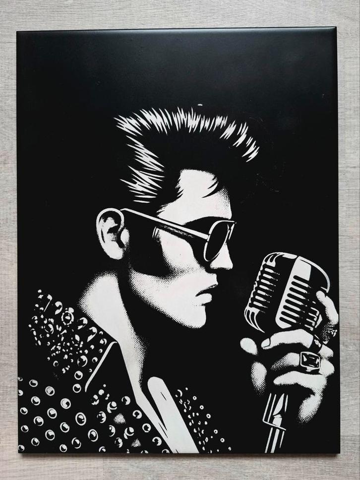 Elvis Presley wandtegel 25x33 cm, Huis en Inrichting, Woonaccessoires | Schilderijen, Tekeningen en Foto's, Nieuw, Schilderij
