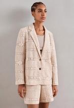 Mos mosh opengewerkte blazer nieuw, Maat 38/40 (M), MOS MOSH, Beige, Nieuw