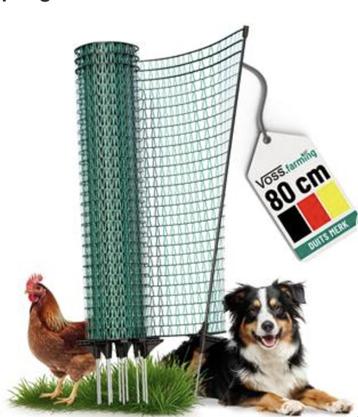 Afrasteringsnet Vossfarming 20 meter lang beschikbaar voor biedingen
