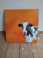 Schilderij koe op linnen, Huis en Inrichting, Stoffering | Behang, Ophalen