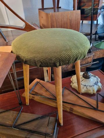 Vintage Kruk Groen Ribstof beschikbaar voor biedingen