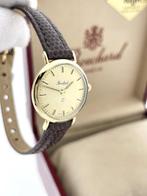 Bouchard Vintage Gouden Dames Horloge - Full Set / Garantie, Overige merken, Leer, Zwitserland, Ophalen of Verzenden