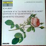Schubert Quartetto Italiano La Jeune Fille Et La Mort, Kamermuziek, Ophalen of Verzenden, Zo goed als nieuw, 12 inch
