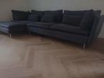 Soderhamn 4 zits met chaise longue donkergrijs Fridtuna, Huis en Inrichting, Banken | Bankstellen, Ophalen, Gebruikt