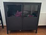 Metalen industriele kast met glazen deuren castello, Ophalen, 50 tot 100 cm, Zo goed als nieuw, Metaal