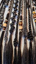 Ponytail dreads en vlechten zwart grijs zilver, Sieraden, Tassen en Uiterlijk, Uiterlijk | Haarverzorging, Ophalen of Verzenden
