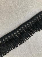 Franje - 5 cm breed x 3 yards / 274 cm - zwart, Ophalen of Verzenden, Zo goed als nieuw, Lint, Band of Elastiek