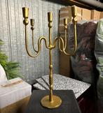 5 arm kandelaar goud/koper kleur, Ophalen, Overige materialen